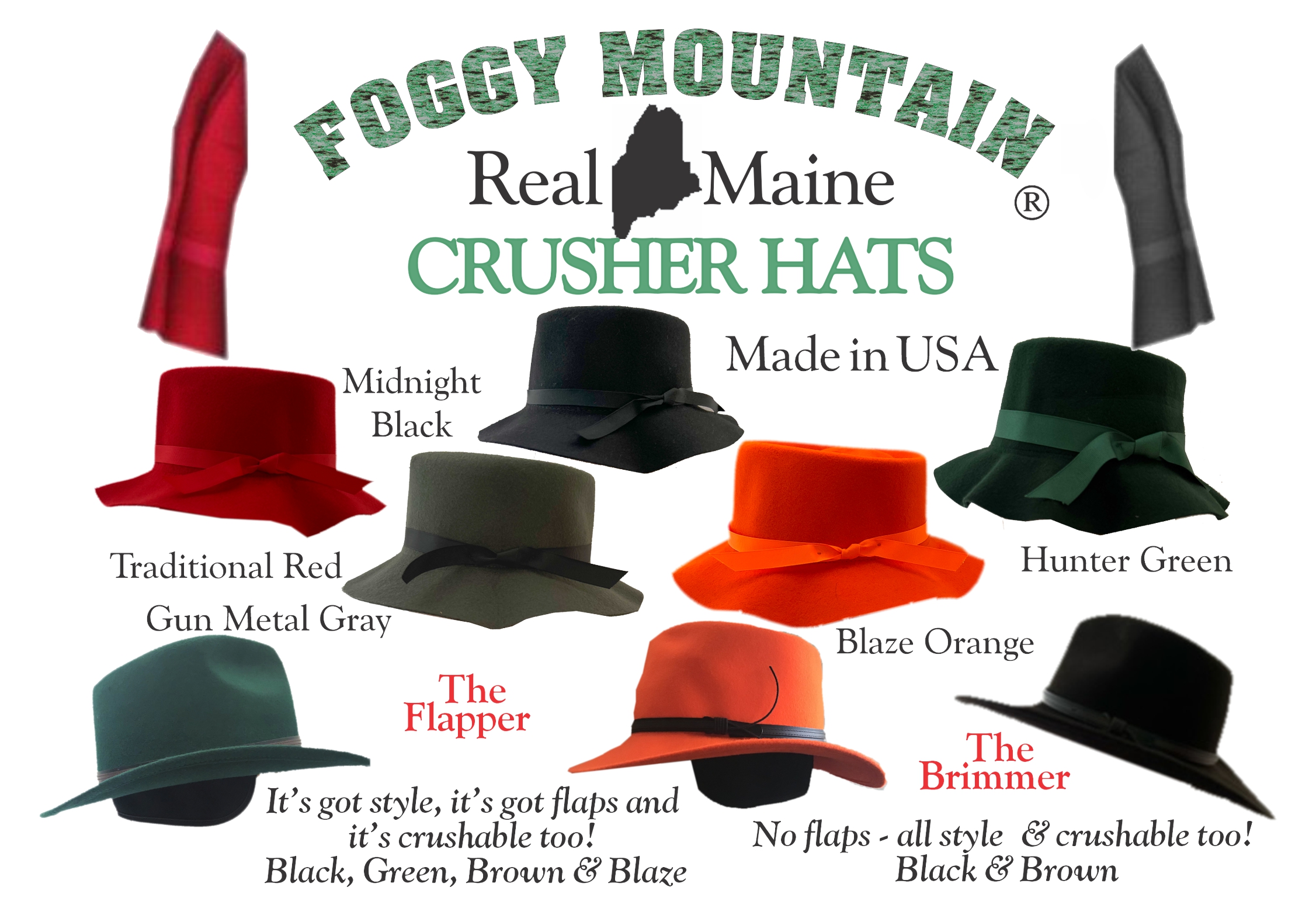 Real Maine Crusher Hats
