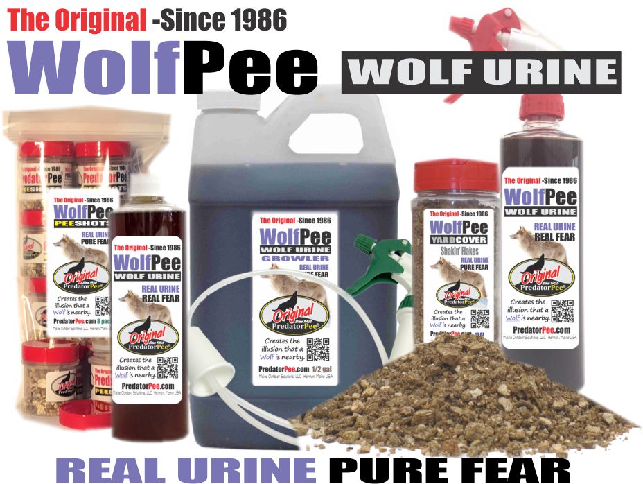Predator Pee 100% Wolf Urine 16 oz Creates Illusion That Wolf is Nearby Territorial Marking Scent 