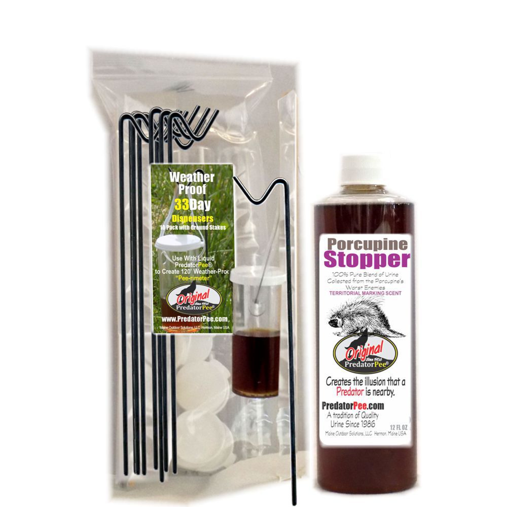 PorcupineStopper 12 oz - 33 Day Dispenser SUPER SAVER COMBO