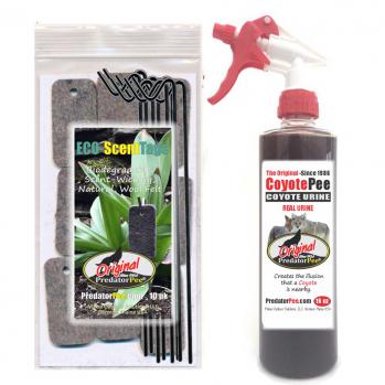 Coyote Urine 16 oz - ScentTag Combo