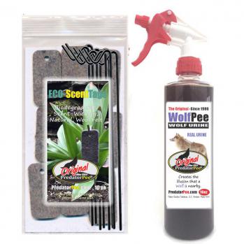 Wolf Urine 16 oz - ScentTag Combo