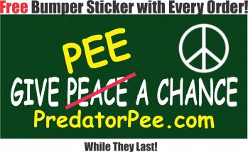 Give Pee A Chance Bumper Sticker