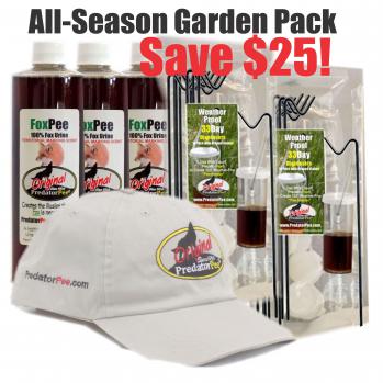 Fox Pee All Season Weather-proof Dispenser Garden Pack - Save $25!