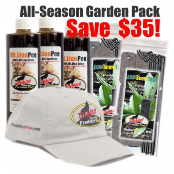 Mountain Lion Pee All Season Scent Tag Garden Pack - Save $35!