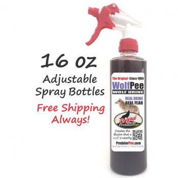 Wolf Urine 16 oz Trigger Spray Bottles