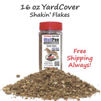 Wolf Urine 16 oz Yard Cover Flakes