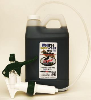 64 oz Wolf Urine Growler | Natural Cat and Coyote Repellent