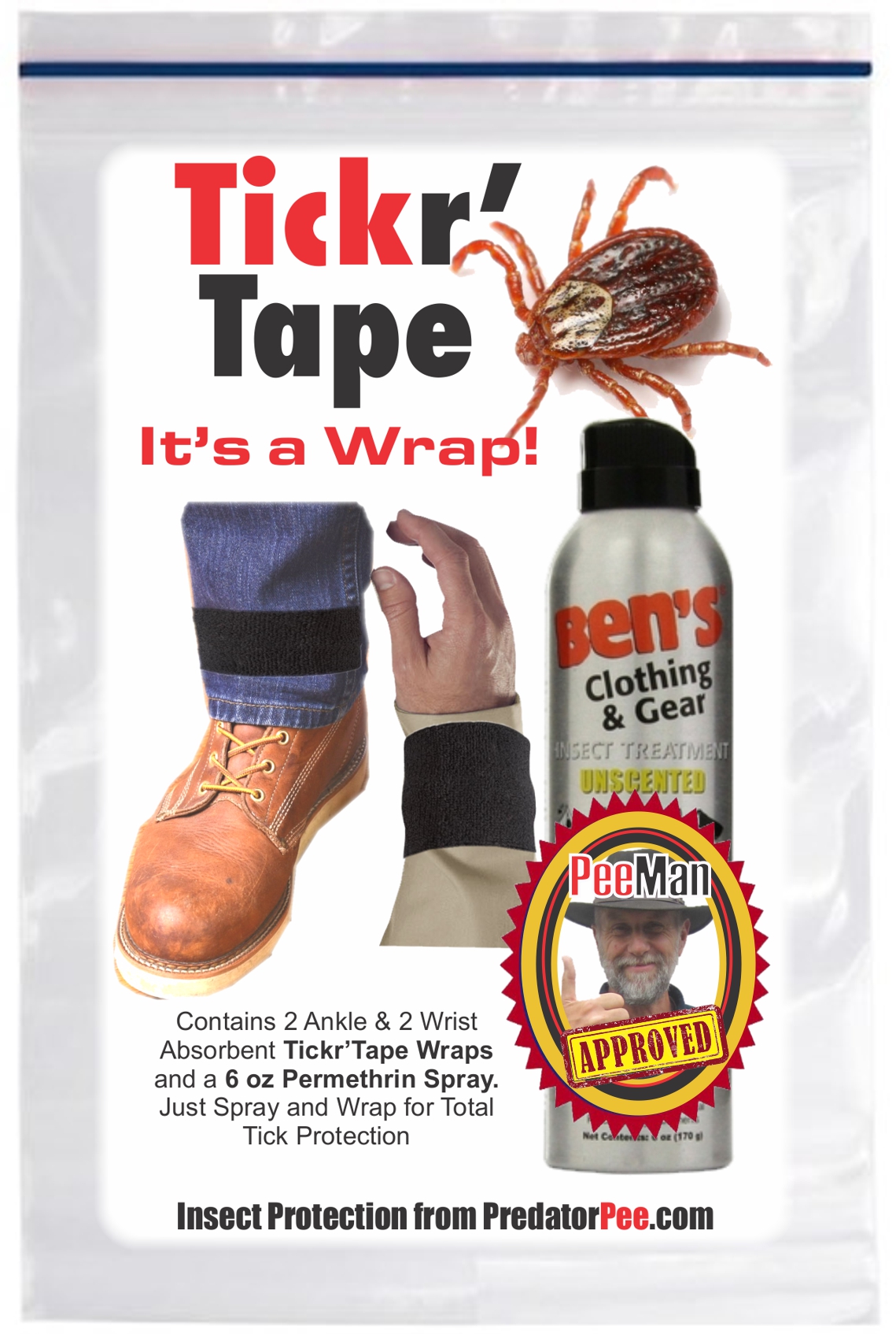 Tick’R Tape Tick Protection Kit Tick Protection for Humans